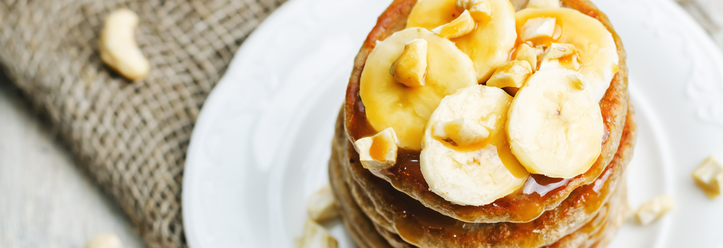 Imagem Panquecas de Banana com Mel