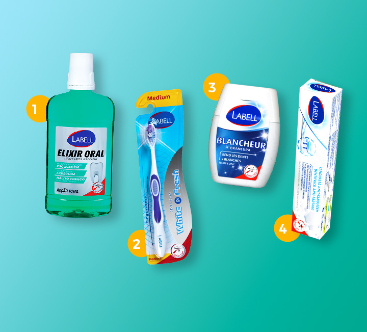 produtos de higiene dentária