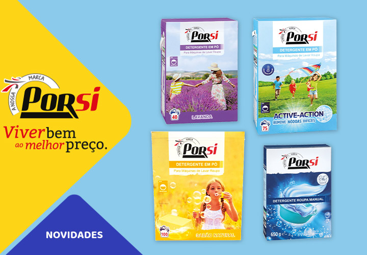 Detergentes em Pó PorSi