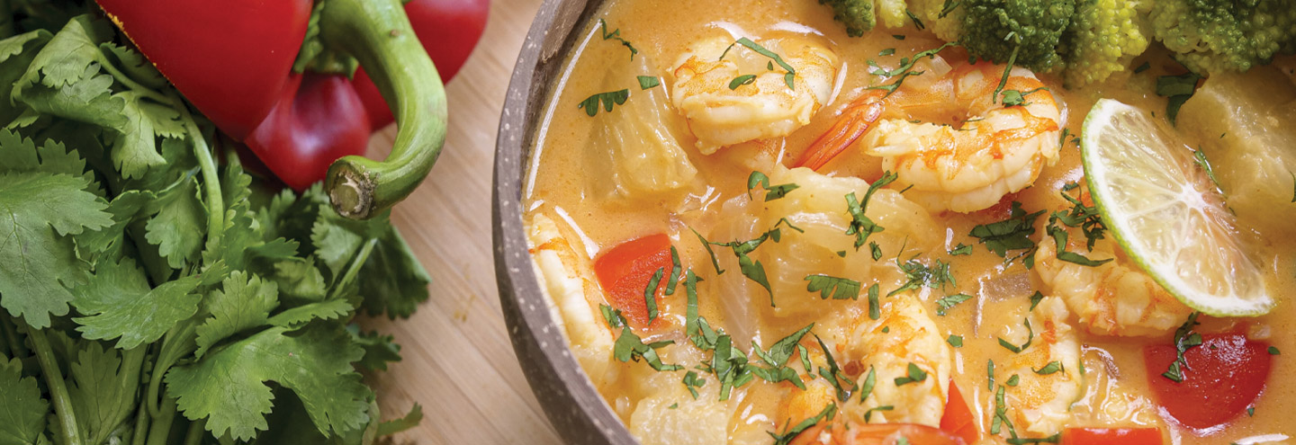 Imagem Caril de Camarão e Ananas A Pitada do Pai