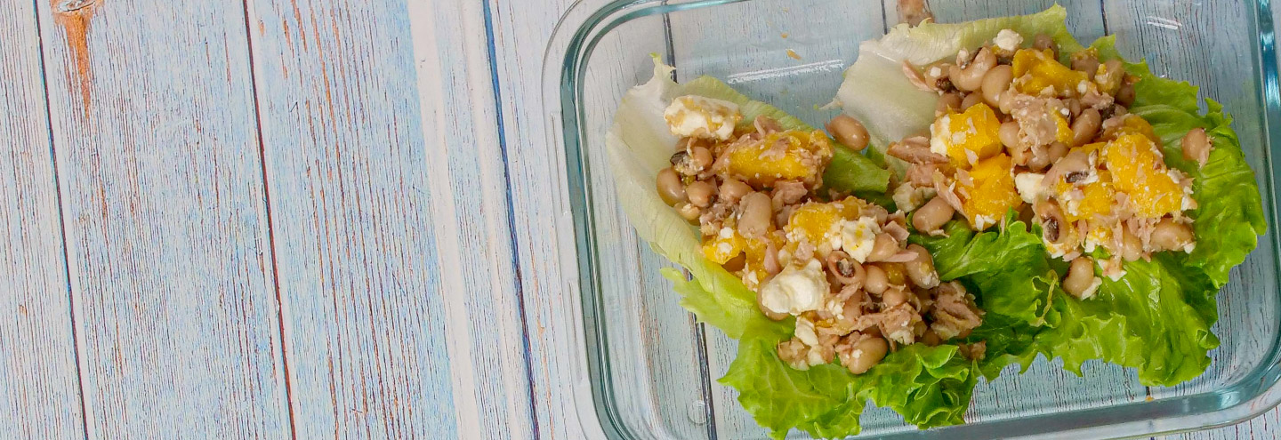 Imagem Wraps especiais de alface e atum