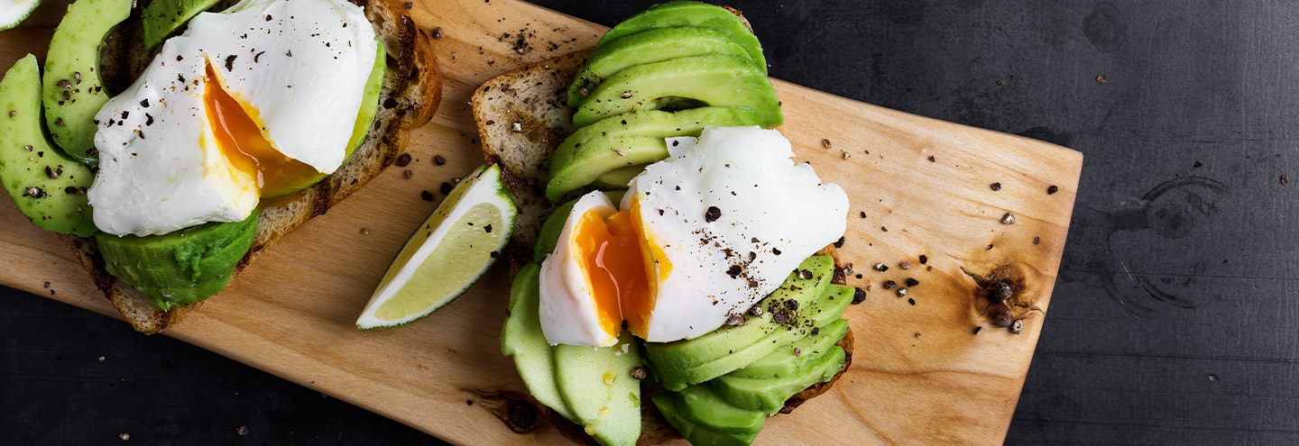 Imagem Torrada com ovo escalfado