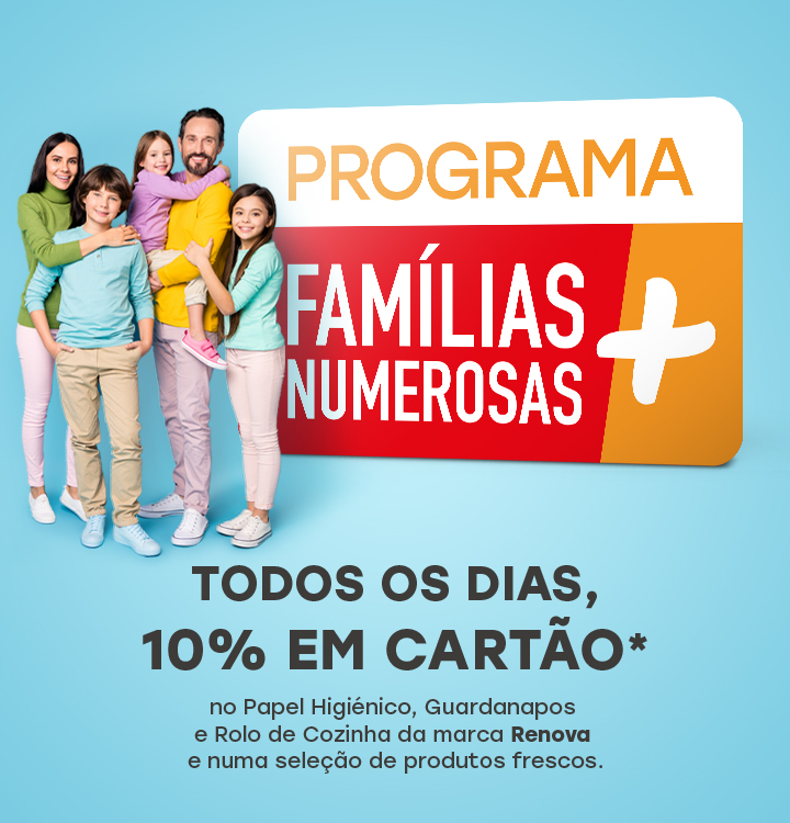 Programa Famílias Númerosas Cartão Poupança Intermarché