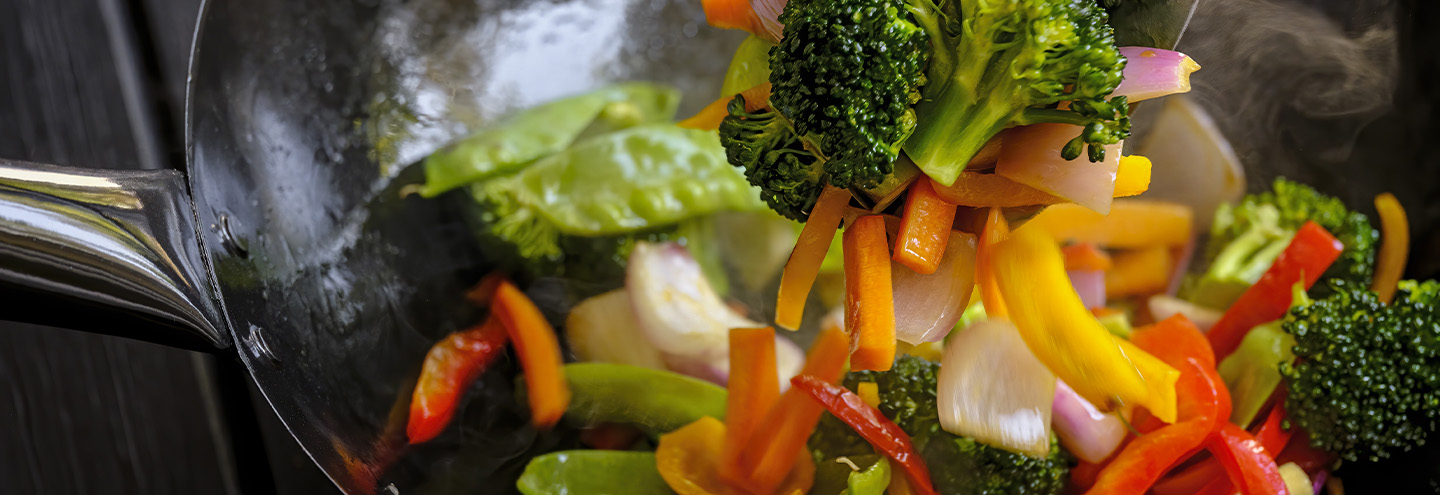 Imagem Brócolos e abóbora salteados com molho de soja