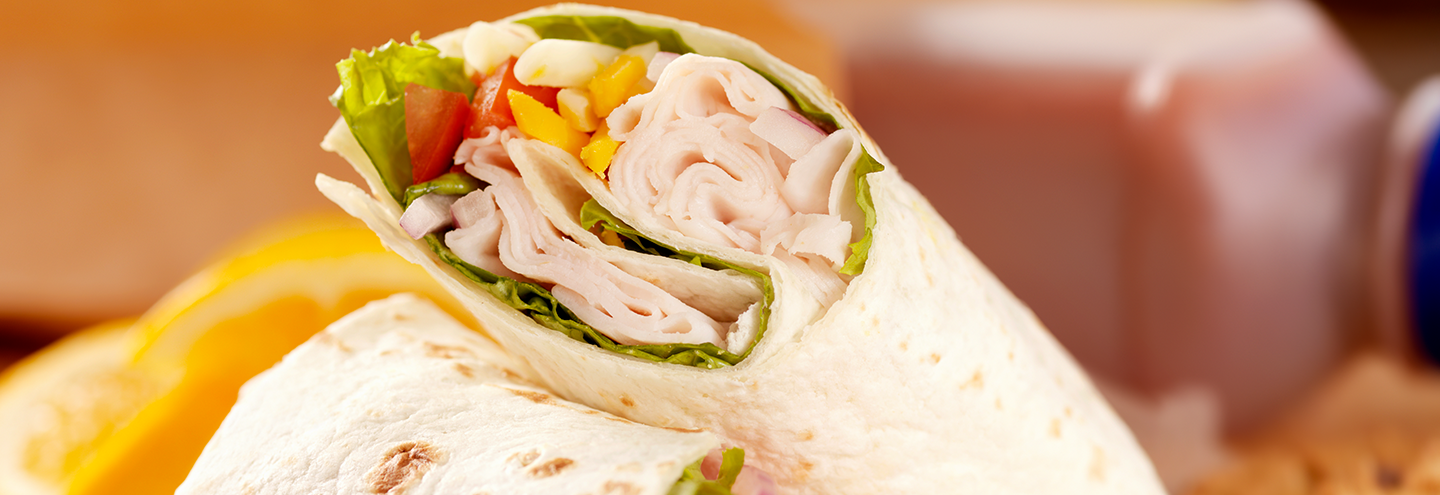 Imagem Rolinhos de wrap recheados