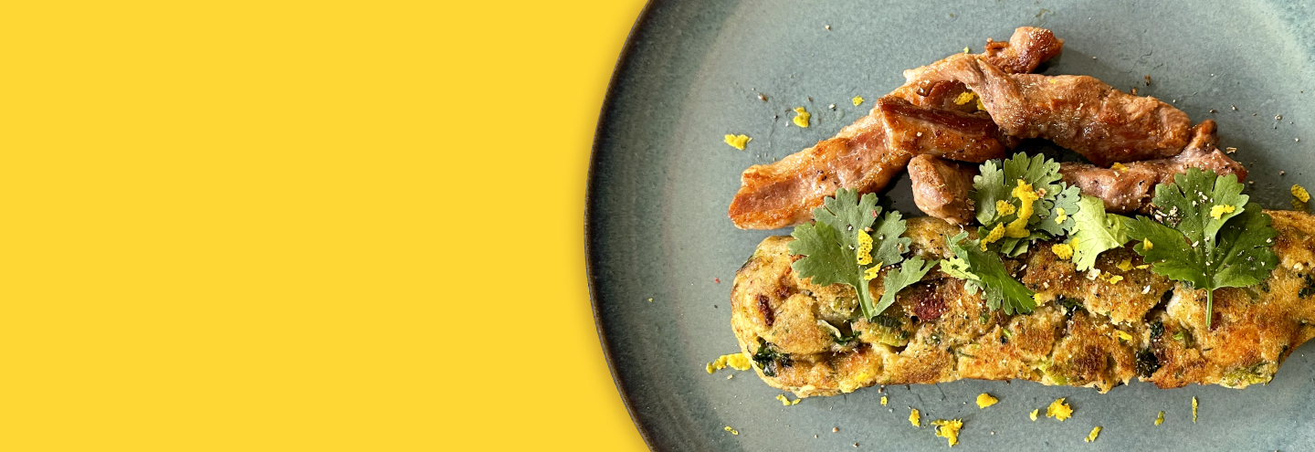 Imagem Lagartos de Porco com Migas de Bimi