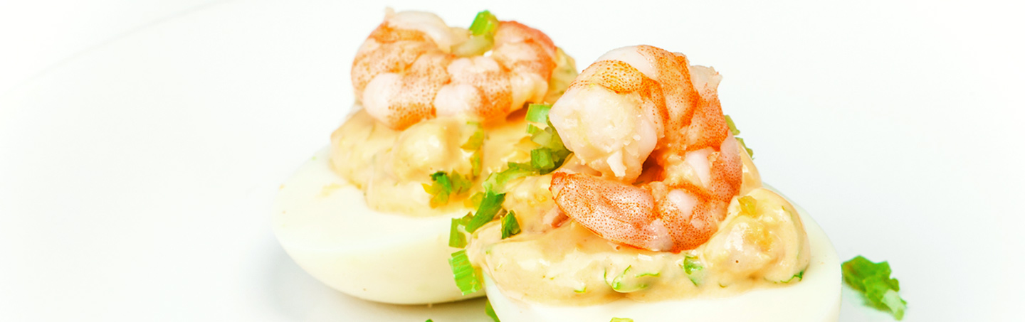 Imagem OVOS RECHEADOS COM MAIONESE DE CAMARAO