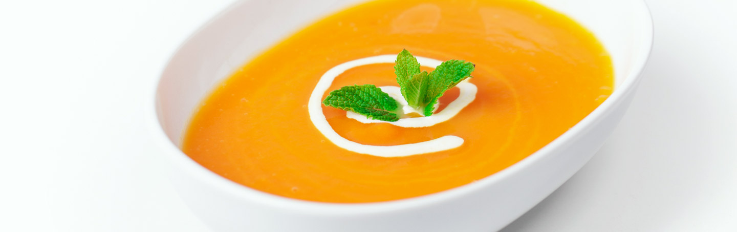 Imagem CREME DE ABOBORA E CENOURA COM MENTA