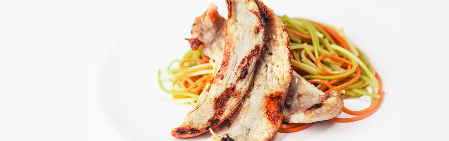 Imagem BIFES DE PERU COM LIMA E GENGIBRE FRESCO