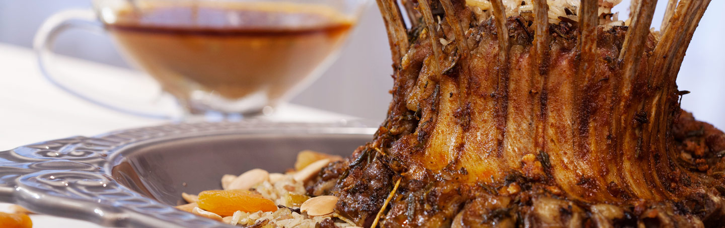 Imagem COROA DE BORREGO, ARROZ SELVAGEM E MOLHO DE FRUTOS VERMELHOS