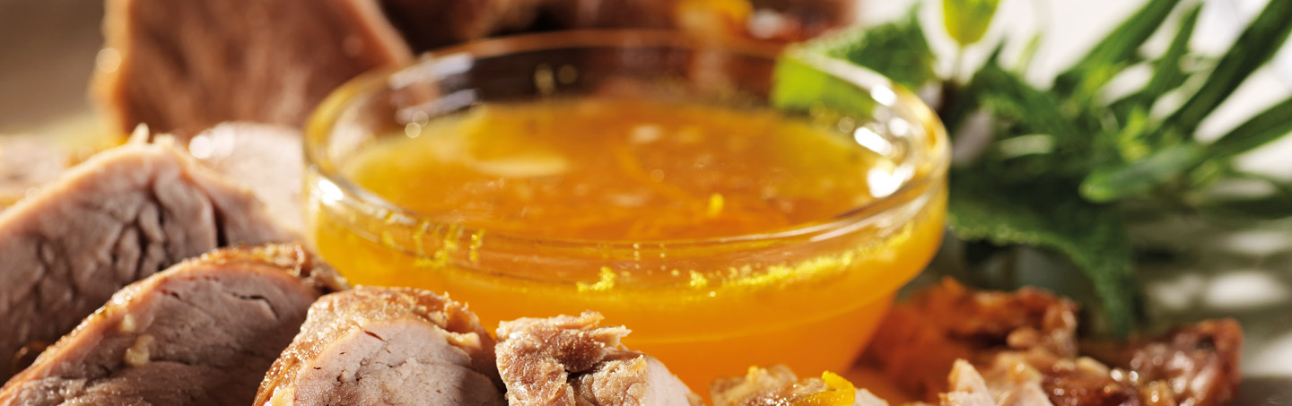 Imagem LOMBO DE PORCO COM MEL, LARANJA E WHISKY