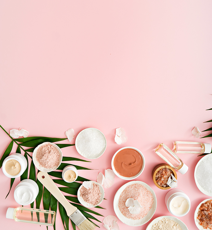 fundo da secção beleza