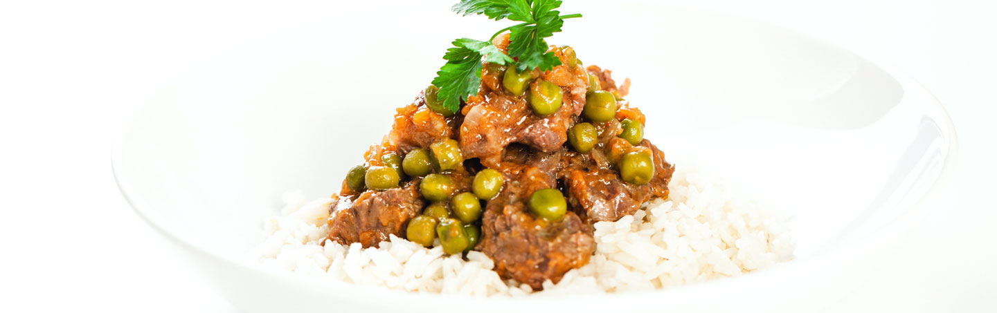 Imagem VITELA ESTUFADA COM ERVILHAS E ABOBORA