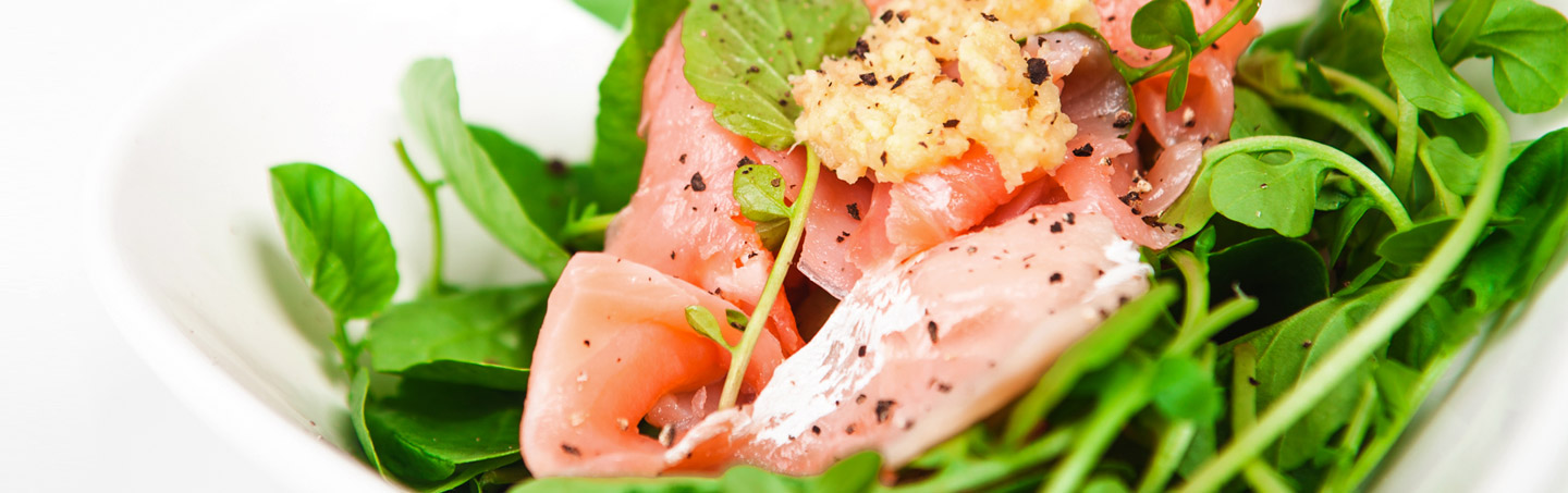 Imagem AGRIAO COM SALMAO FUMADO E GENGIBRE FRESCO