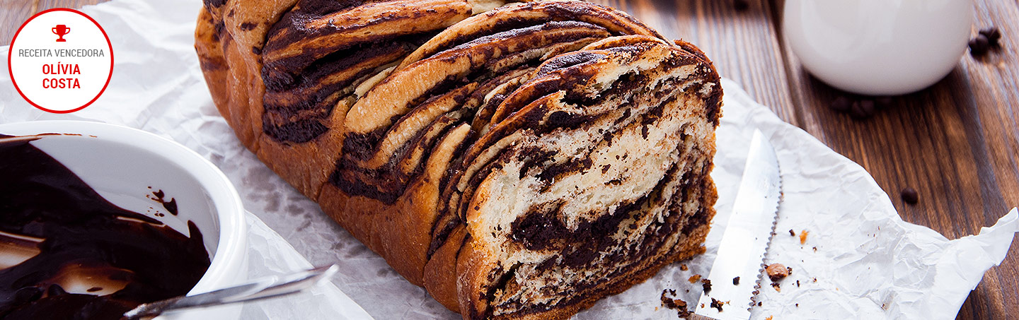 Imagem BABKA DE CASTANHA E CHOCOLATE