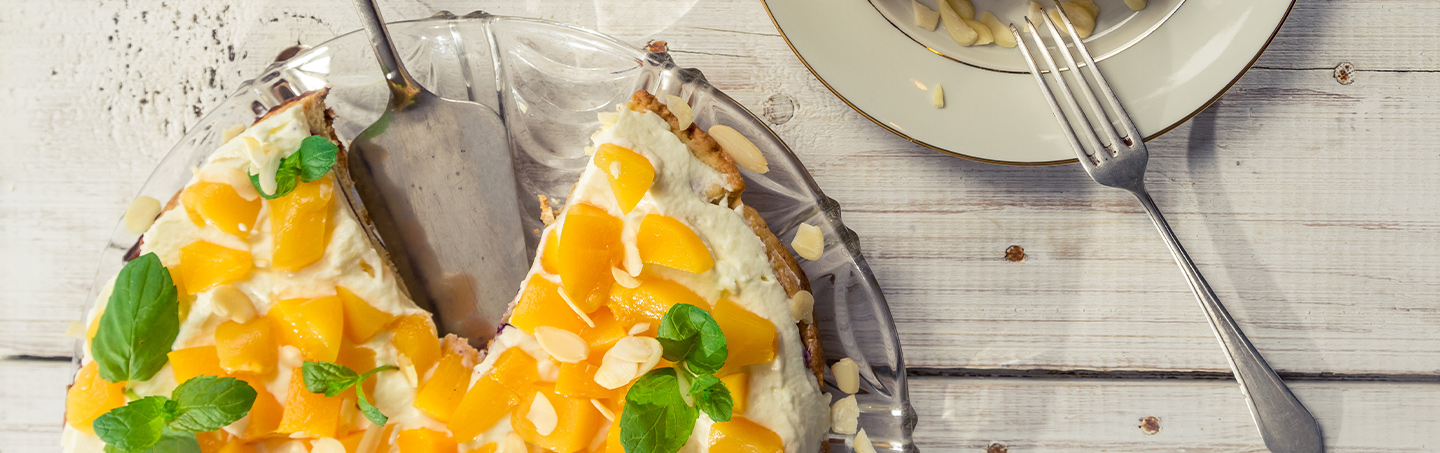 Imagem TARTE CREMOSA DE PESSEGO